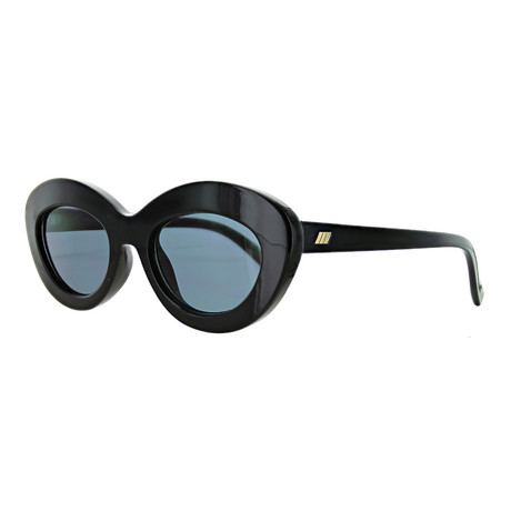 Women's Cat Eye Mono Sunglasses V2 // Black