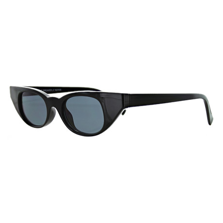 Women's Cat Eye Mono Sunglasses V3 // Black