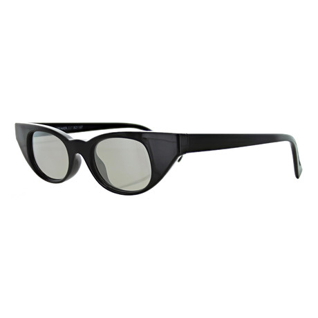 Women's Cat Eye Mirror Sunglasses // Black