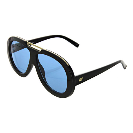 Women's Aviator Mono Sunglasses // Black