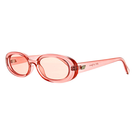 Women's Oval Sunglasses // Coral