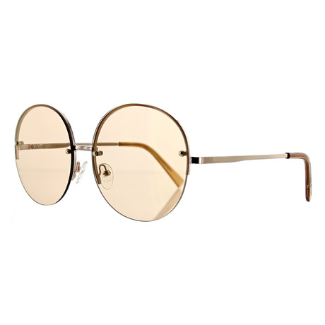 Women's Round Sunglasses // Rose Gold