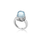 Magerit Babylon Caramelo 18k White Gold Diamond + Topaz Ring // Ring Size: 6.25