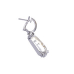 Magerit Atlantis Sirena Burbuja 18k White Gold Diamond + Quartz Earrings
