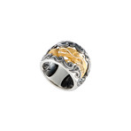 Magerit Leyenda Ciclon 18k Yellow Gold + Sterling Silver + Black Rhodium Ring (Ring Size: 7)
