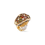 Magerit Versalles Big Fountain 18k Yellow Gold Multi-Stone Ring // Ring Size: 6.75