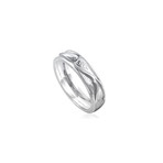 Magerit Vital Vidriera 18k White Gold Ring // Ring Size: 9