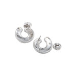 Magerit Babylon Cinta 18k White Gold Diamond Earrings