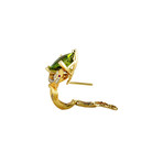 Magerit Snake Rombo 18k Yellow Gold Multi-Stone Earrings