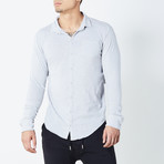 Essential Knit Button Down // Gray (L)