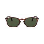 Men's Classic Rectangle Sunglasses // Havana + Green