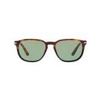 Square Sunglasses // Tortoise Brown Black + Green