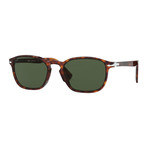 Men's Classic Rectangle Sunglasses // Havana + Green