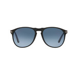 Men's Classic Sunglasses // Black + Blue Gradient (Size 52-18-145)