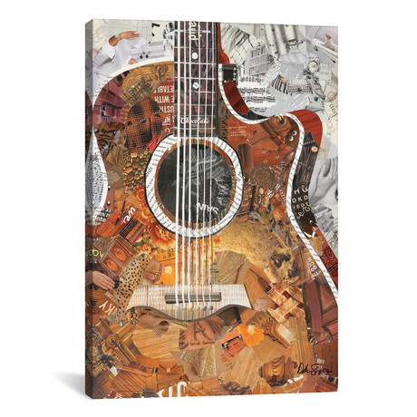 Folk Guitar // Deborah Shapiro (12"W x 18"H x 0.75"D)