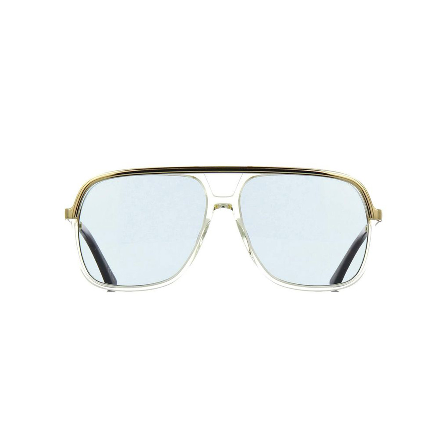 Men's Rectangular Pilot Sunglasses // Yellow - Gucci - Touch of Modern
