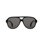 Men's Web Pilot Aviator Sunglasses // Black III