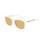 Men's Rectangular Sunglasses // White