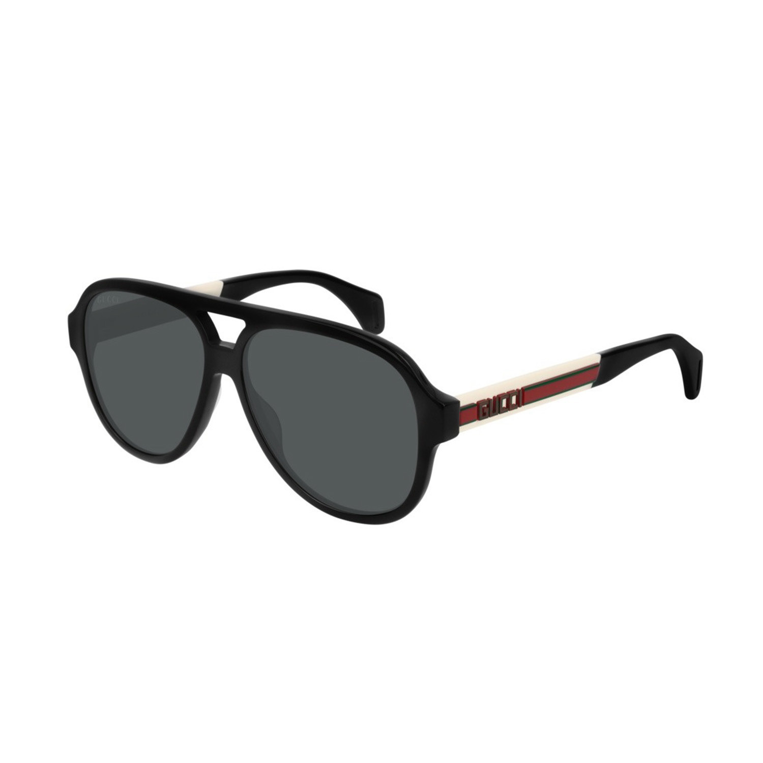 Men's Web Pilot Aviator Sunglasses // Black III Gucci Touch of Modern