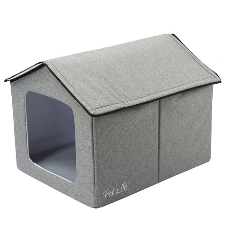 Hush Puppy // Electronic Heating + Cooling Smart Collapsible Pet House // Small (Gray)