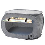 Enterlude // Electronic Heating Pet Tent // Lightweight + Collapsible (Gray)