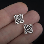 Celtic Ornament Cufflinks // Silver