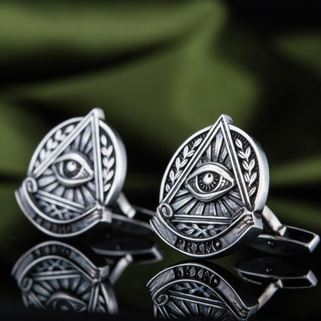 Masonic Cufflinks // All Seeing Eye
