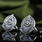 Masonic Cufflinks // All Seeing Eye
