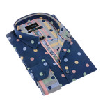 Ian Button-Up Shirt // Navy (S)
