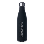 Insulated Drinks Bottle // 500ml // White (Black)