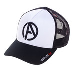 Logo Trucker Hat // White + Black