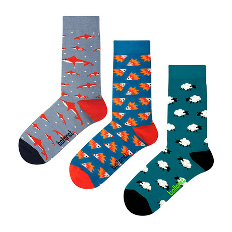 The Novelty Animal Socks // 3 Pack (US: 6-9)