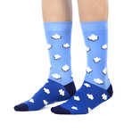 Patterned Socks // Blue // 4 Pack (US: 6-9)