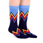Patterned Socks // Blue // 4 Pack (US: 6-9)