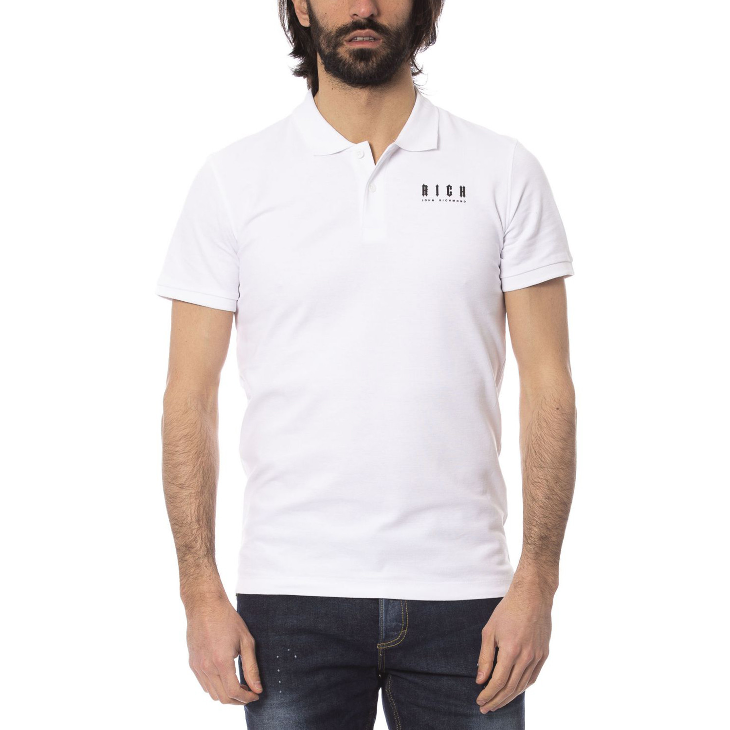 Fabio Polo Shirt // White (L) - John Richmond - Touch of Modern