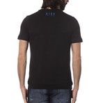 Union Jack Print T-Shirt // Black (XL)