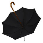 Solid Hickory Umbrella + Case // Black