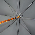 Polished Chestnut Umbrella + Case // Black