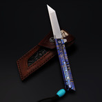 The Officer #1 M390 Folding Knife // Blue + Purple