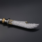 The Crescent Blade Damascus Letter Opener (Upgraded)