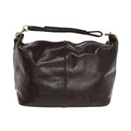 Mantegna Leather Travel Bag (Black)