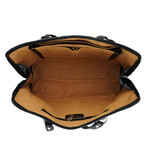 Elba Leather Travel Bag (Black)