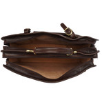 Bramante Leather Briefcase Bag (Black)