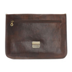 Botticelli Leather Briefcase Bag (Black)