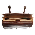 Enea Leather Briefcase Bag (Moro)