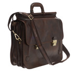 Divino Leather Briefcase Bag (Moro)