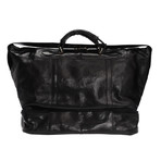 Pisa Leather Travel Bag (Black)
