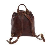 Romeo Leather Backpack // Brown