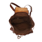 Romeo Leather Backpack // Brown