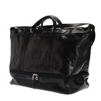 Pisa Leather Travel Bag (Black)